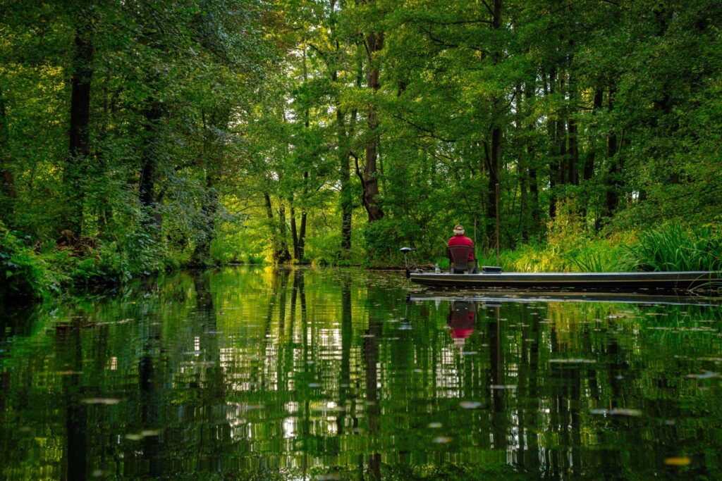 Angler im Spreewald