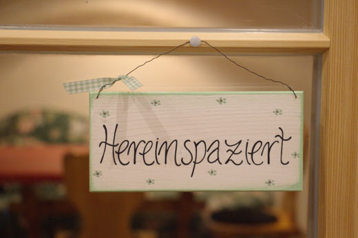 Verglaste Veranda am Eingang