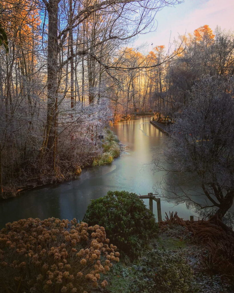 Winterliches Spreewaldfließ
